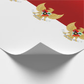 Packpapier für die indonesische Flagge (Ecke)