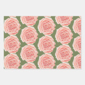 Packpapier für die Rose Birthday Peach Geschenkpapier Set (Vorderseite 2)