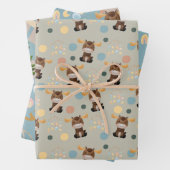 Packpapier für Elch- und Mobile-Babydusche Geschenkpapier Set (Beispiel)