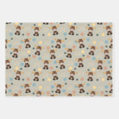 Packpapier für Elch- und Mobile-Babydusche Geschenkpapier Set (Vorderseite)