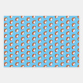 Packpapier für Funky Igel Geschenkpapier Set (Vorderseite 2)