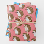 Packpapier für Funky Igel Geschenkpapier Set (Beispiel)