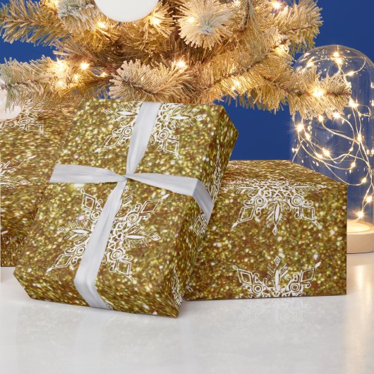 Packpapier für Glitzer und Schneeflocken (Feiertage)