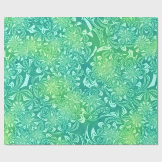 Packpapier für grüne Batik-Blume (Flach)