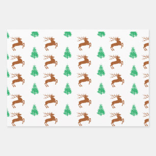 Packpapier für Hirsche Geschenkpapier Set