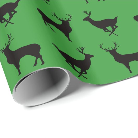 Packpapier für Hirsche Silhouette (Rolleneckpunkt)