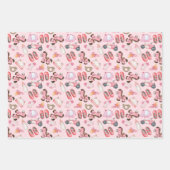 Packpapier für kleine Mädchen Geschenkpapier Set (Vorderseite 3)