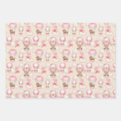 Packpapier für kleine Mädchen Geschenkpapier Set (Vorderseite)