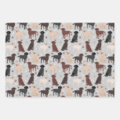 Packpapier für Labrador Retriever, Paws and Bones  Geschenkpapier Set (Vorderseite 3)