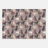 Packpapier für Labrador Retriever, Paws and Bones  Geschenkpapier Set (Vorderseite 2)