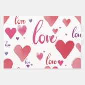 Packpapier für Liebe und Herz Geschenkpapier Set (Vorderseite 3)