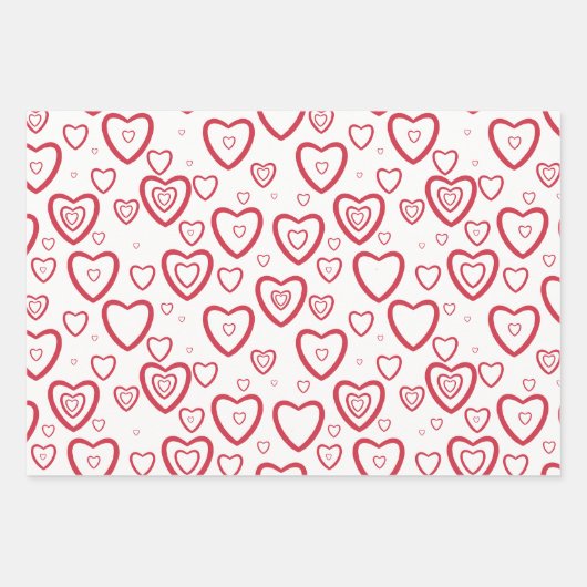 Packpapier für Liebe und Herz Geschenkpapier Set (Vorderseite 2)