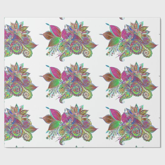 Packpapier für Regenbogenbouquets (Flach)