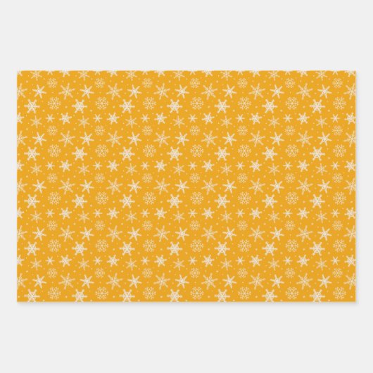 Packpapier für Schneeflocken mit einem Set von 3 Geschenkpapier Set (Vorderseite 3)