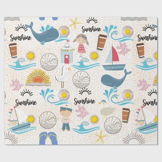 Packpapier für Strandtage (Flach)