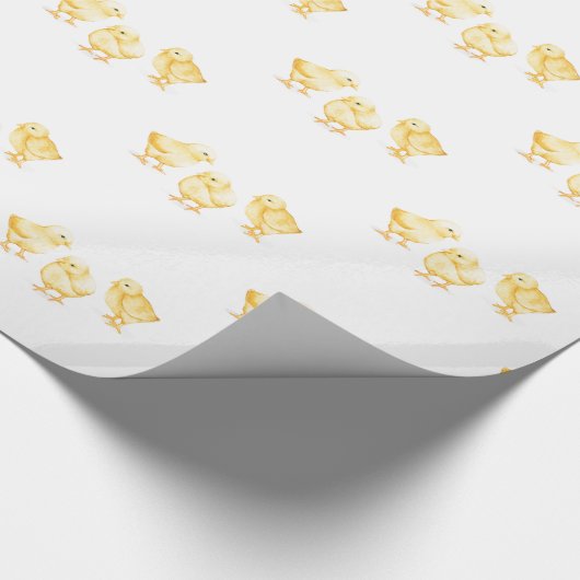 Packpapier-gelbe Baby-Küken Geschenkpapier (Ecke)