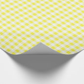 Packpapier, gelber Gingham Geschenkpapier (Ecke)