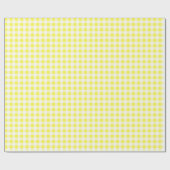 Packpapier, gelber Gingham Geschenkpapier (Flach)