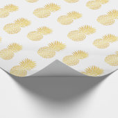 Packpapier - goldene Ananas (Ecke)