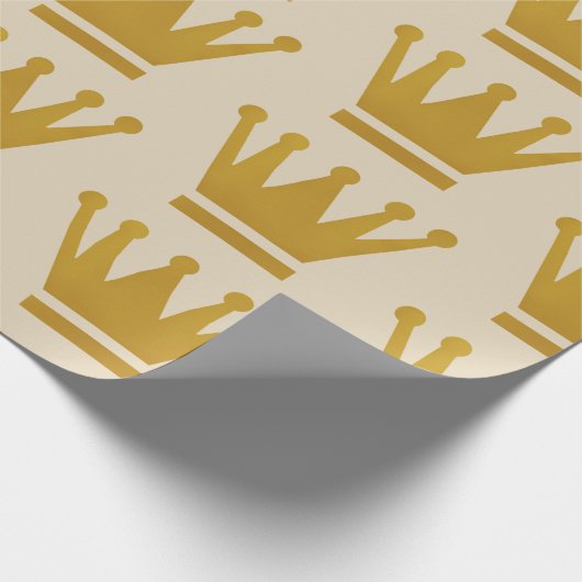 Packpapier-goldene Krone Geschenkpapier (Ecke)