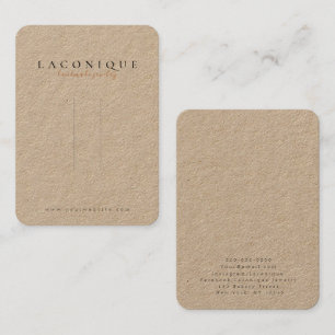 Packpapier   Haarnadeldarstellung   Schmuck Visitenkarte