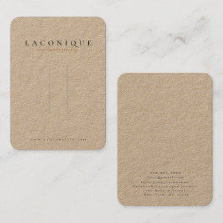 Packpapier | Haarnadeldarstellung | Schmuck Visitenkarte