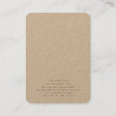 Packpapier | Haarnadeldarstellung | Schmuck Visitenkarte (Rückseite)