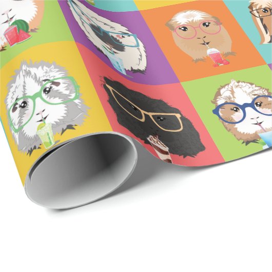 Packpapier Happy Guinea Schweine (Rolleneckpunkt)