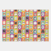 Packpapier Happy Guinea Schweine Geschenkpapier Set (Vorderseite)