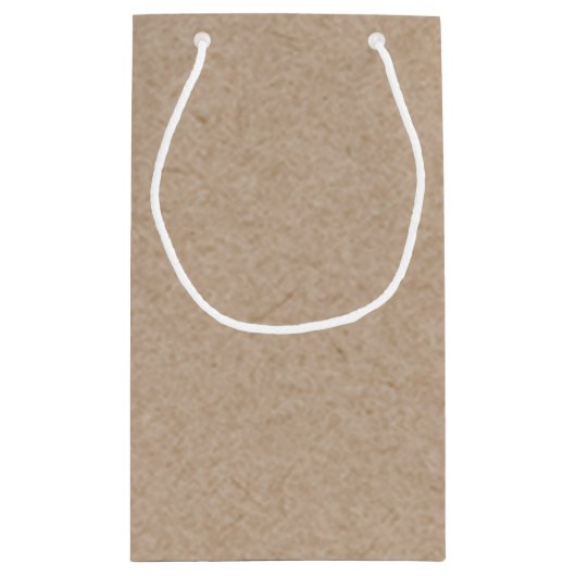 Packpapier-Hintergrund Browns Gedruckt Kleine Geschenktüte (Rückseite)