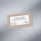 Packpapier-Hintergrund Browns Gedruckt Magnetische Visitenkarte (Beispiel)
