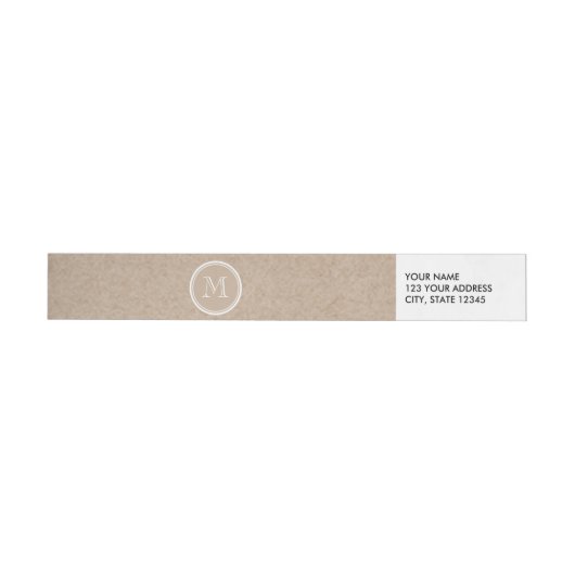 Packpapier-Hintergrund-Monogramm (Person)