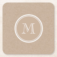 Packpapier-Hintergrund-Monogramm