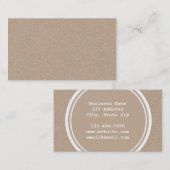 Packpapier-Hintergrund-Visitenkarte Visitenkarte (Vorne/Hinten)