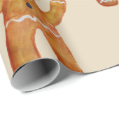 Packpapier-Lebkuchen-Mann Geschenkpapier (Rolleneckpunkt)