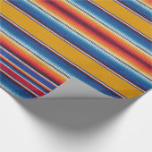 Packpapier, mexikanischer serape Druck, gelb Geschenkpapier (Ecke)