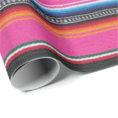 Packpapier, mexikanischer serape Druck, rosa Geschenkpapier (Rolleneckpunkt)