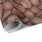 Packpapier mit ArabicaKaffeebohnen (Rolleneckpunkt)