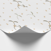 Packpapier mit einem Mistelmuster (Ecke)
