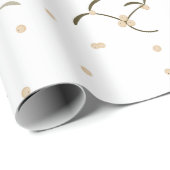 Packpapier mit einem Mistelmuster (Rolleneckpunkt)