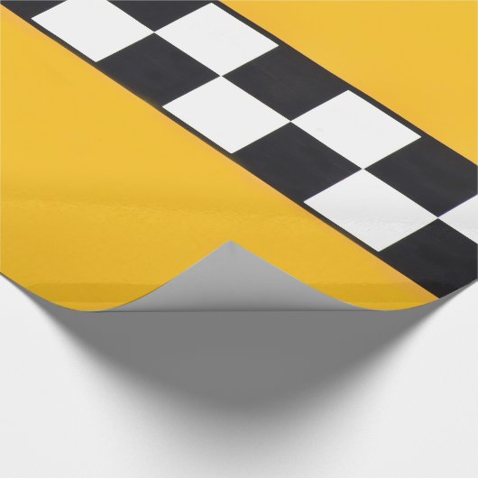 Packpapier mit gelbem Taxi (Ecke)