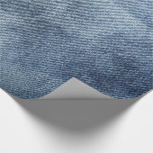 Packpapier mit natürlicher Blue Jeans, Denim (Ecke)