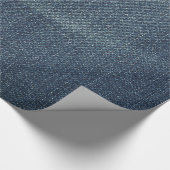 Packpapier mit natürlicher Blue Jeans, Denim (Ecke)