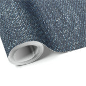Packpapier mit natürlicher Blue Jeans, Denim (Rolleneckpunkt)
