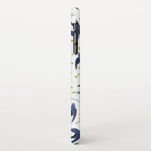 Packpapier mit schluckndem Muster iPhone Hülle (Linke Seite)