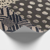 Packpapier mit schwarz-beige Ausführung (Ecke)