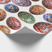 Packpapier mit ukrainischem Ei-Design (Ecke)