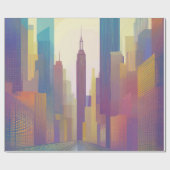 Packpapier moderne metropolitanische Skyline (Flach)