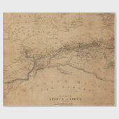 Packpapier-Rolle der Antiken-Karten-Art-10 Geschenkpapier (Flach)