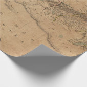 Packpapier-Rolle der Antiken-Karten-Art-10 Geschenkpapier (Ecke)